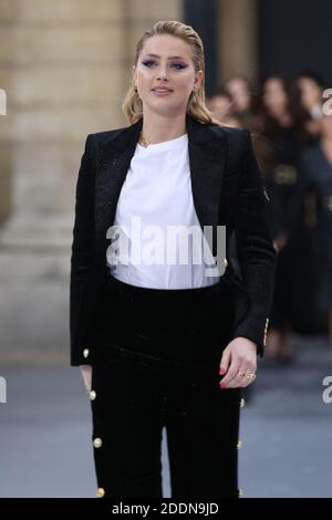 Amber Heard walks the runway during the 'Le Defile L'Oreal Paris' Show show as part of Paris Fashion Week in Paris, France on September 28, 2019. Photo by Jerome Domine/ABACAPRESS.COM Stock Photo