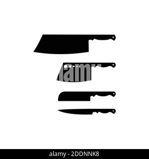 Knife icon illustration isolated on white background sign symbol Stock Vector