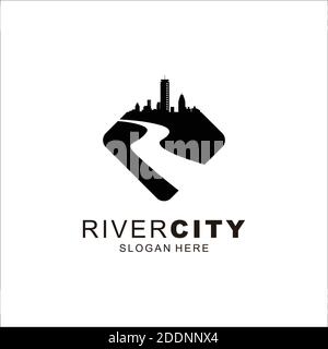 River City Logo Template Stock Vector