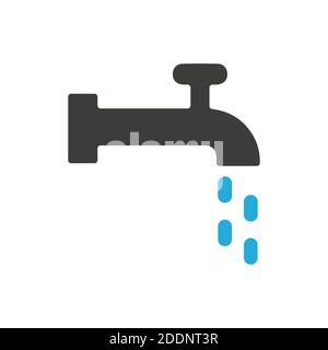 Water pipe icon on white backround eps 10 Stock Vector