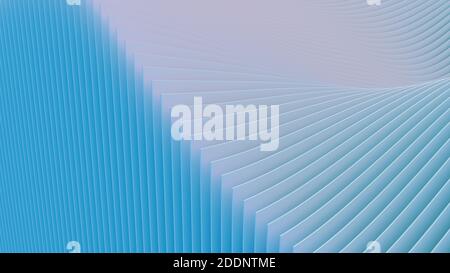 Modern background of light blue waves of many surfaces Stock Photo