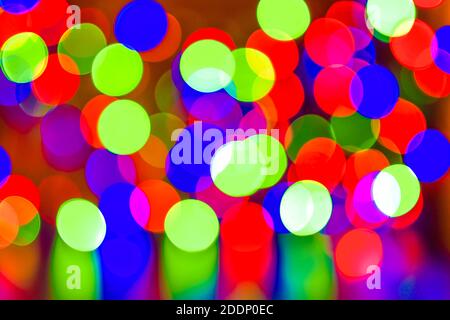 Multi-colored bokeh. Bright background. Abstract picture. Illustration. Stock Photo