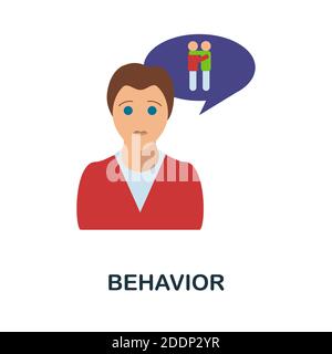 Behavior icon. Simple element from personality collection. Creative Behavior icon for web design, templates, infographics and more Stock Vector