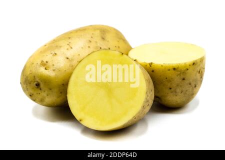 Raw potato isolated on white background Stock Photo