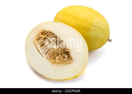 Honeydew melon isolated on white background Stock Photo