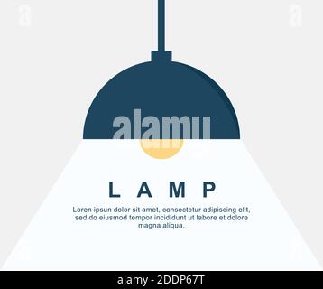 design about the lamp background Stock Vector
