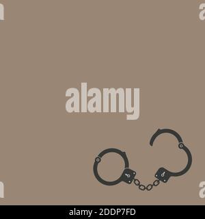Abolition of Slavery symbolised by handcuffs Stock Vector