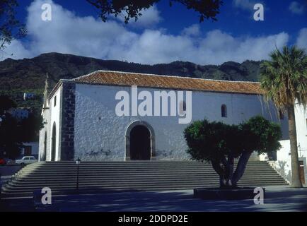 EXTERIOR - S XVI - FOTO AÑOS 80. Location: IGLESIA DE SANTA URSULA. Adeje. TENERIFFA. SPAIN. Stock Photo