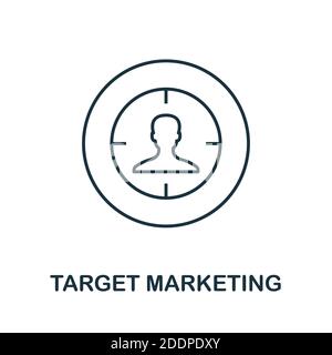 Simple Line Icon goal, target business sign. Vector Illustration Stock ...