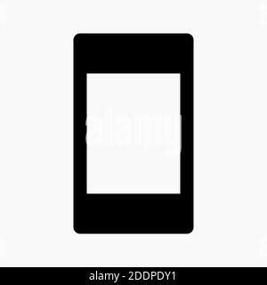 mobile phone icon with portrait orientation as symbol for locked orientation isolated on white background Stock Vector