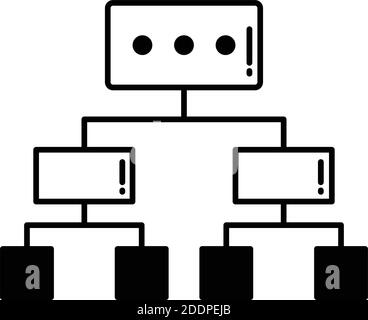 Diagram Half  glyph vector icon that can be easily modify or edit Stock Vector