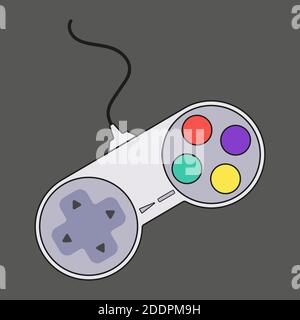 Gamepad joystick icon, icon with modern design. Style for graphic design template. suitable for logo, web, user interface, mobile application. Flat st Stock Vector