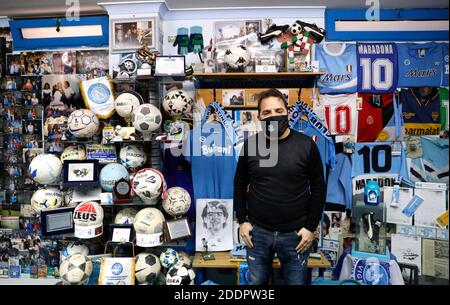 Napoli Football Club Memorabilia Naples Italy Stock Photo - Alamy