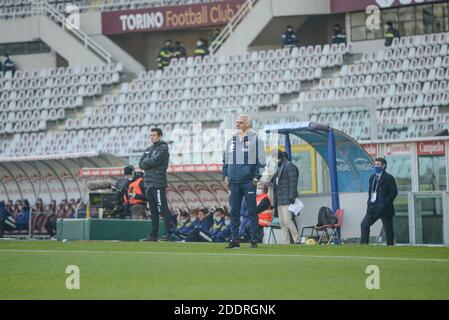 Turin, Italy. 26th Nov, 2020. during the Coppa Italia football match between Torino FC and Virtus Entella at Stadio Olimpico Grande Torino on November 26, 2020 in Turin, Italy. (Photo by Alberto Gandolfo/Pacific Press) Credit: Pacific Press Media Production Corp./Alamy Live News Stock Photo