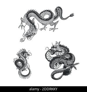 Small Chinese Dragon Tattoo