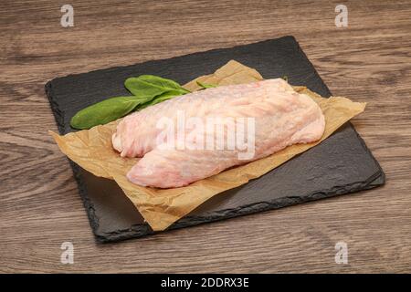 Raw turkey wings ready for cooking Stock Photo