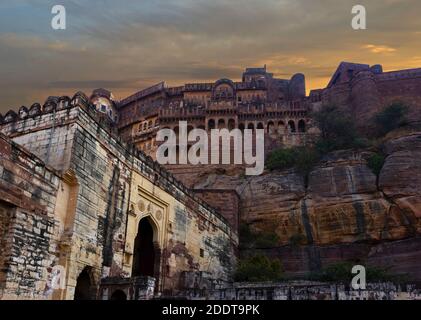 Fort Mehrangarh in Jodhpur, India Stock Photo