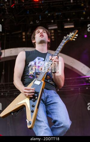 Ash performing at the Virgin Festival 2003, V2003, Hylands Park, Chelmsford, Essex, United Kingdom. Stock Photo