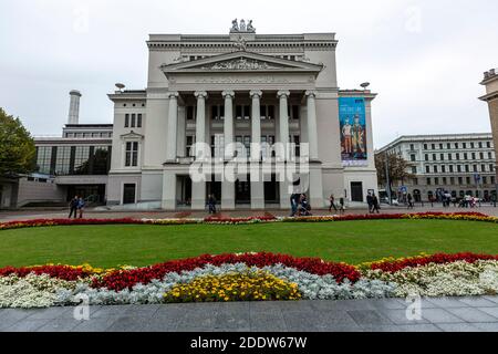 Latvian National Opera, Riga, Latvia Stock Photo