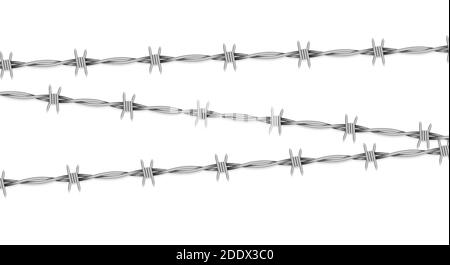 Disease, conclusion symbol, sign. Barbed wire isolated on white background. Vector Illustration EPS10 Stock Vector