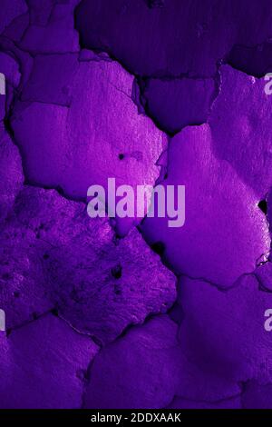 old cracked wall in grape color Stock Photo