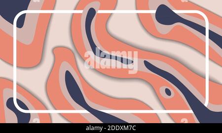 Pastel colored abstract fluid shapes seamless repeat pattern. vector design Stock Vector