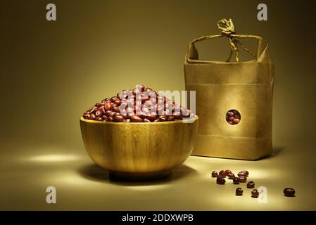 Red bean, soybean, coarse grains Stock Photo