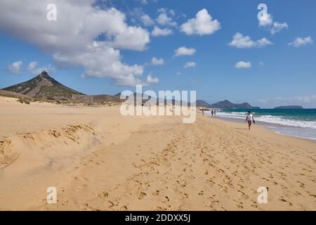 Porto Santo Beach - Vila Baleira Stock Photo