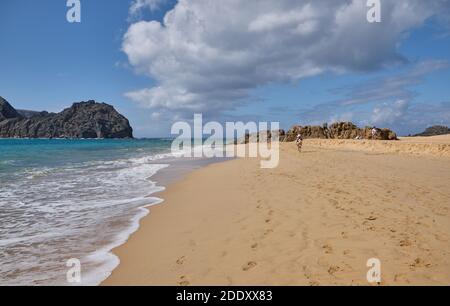 Porto Santo Beach - Vila Baleira Stock Photo