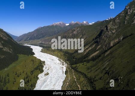 China summer tower scenic spot in xinjiang Stock Photo