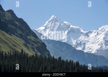 China summer tower scenic spot in xinjiang Stock Photo