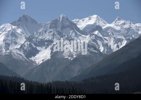 China summer tower scenic spot in xinjiang Stock Photo