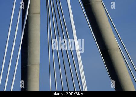 Marine Way Bridge Southport Stock Photo