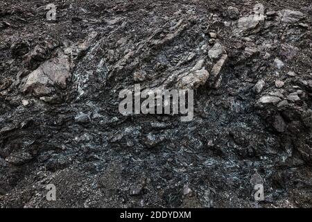 Close-up of a dark gray rock Stock Photo