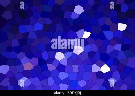 Abstract Dark Blue Shades Modern Mosaic Tiles Material Texture Background Stock Photo