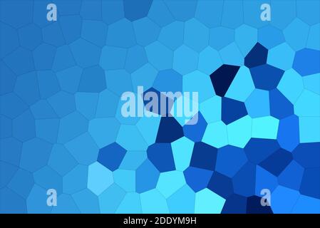 Abstract Modern Blue Crystallize Mosaic Tiles Material Texture Background Stock Photo