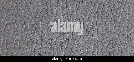 Leather gray background. background with artificial gray leather. Gray texture Stock Photo