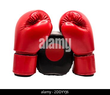 Boxing glove isolated on white background with clipping path Stock Photo