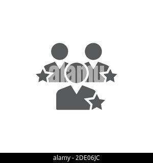 competence concept color, line, outline vector sign, linear style pictogram isolated on white. Symbol, logo illustration. Stock Vector