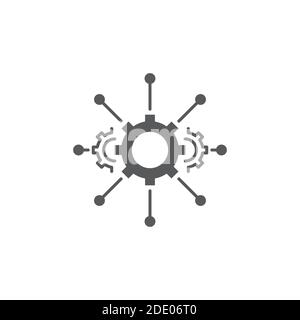 Framework concept color, line, outline vector sign, linear style pictogram isolated on white. Symbol, logo illustration Stock Vector