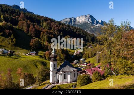 Pilgrimage Church of Maria Gern near Berchtesgaden, Upper Bavaria ...