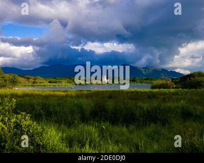 Ross Castle in Lough Leane in Killarney National Park, County Kerry, Ireland Stock Photo