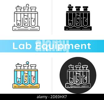 Test tube rack icon Stock Vector