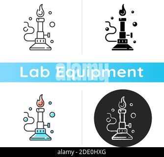 Bunsen burner icon Stock Vector