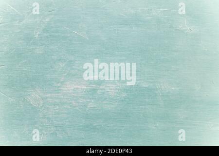 Old teal blue painted wall background or texture Stock Photo