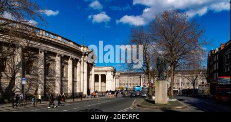 Bank of Ireland,building and Trinity College, Dublin, Ireland Stock Photo