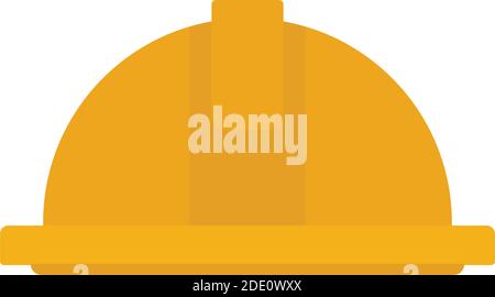 Isolated helmet yellow labour day icon- Vector Stock Vector