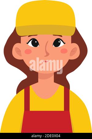 Isolated builder woman labour day icon- Vector Stock Vector
