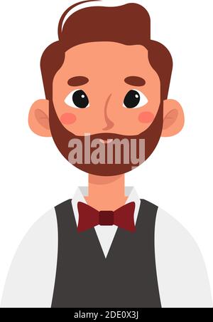 Isolated restaurant worker labour day icon- Vector Stock Vector
