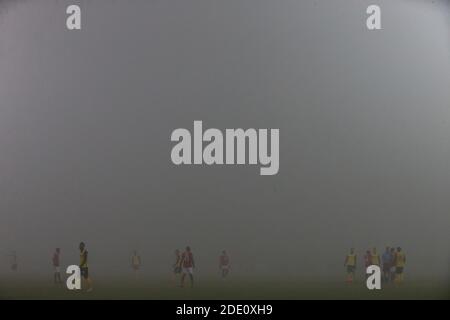 Sofia, Bulgaria. 26th November, 2020. General view of the pitch with fog. Credit: Nikola Krstic/Alamy Live News Stock Photo